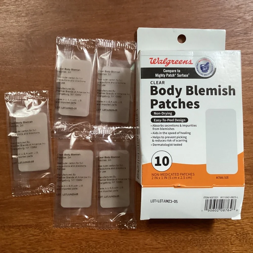 Walgreens Clear Body & Nose Blemish Patches Bundle of 2 Boxes NEW